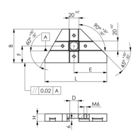 AMF Butée d'angle no.6353 200