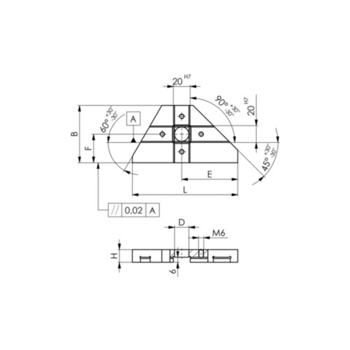 AMF Butée d'angle no.6353 200