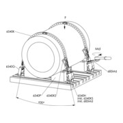 AMF Clé à ergot avec bec 260/270 mm