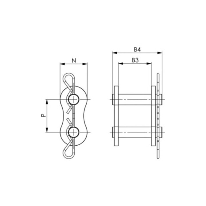 AMF Clé à ergot avec tenon 58/62 mm