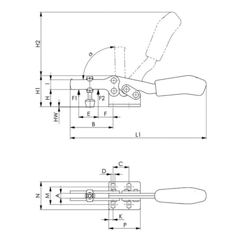 Tendeur de verrouillage AMF No. 6848HNI