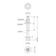 AMF Conische zitting Vorm D, voor schroefdraad: M10