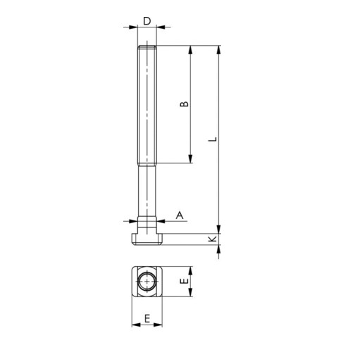 AMF Conische zitting Vorm D, voor schroefdraad: M20