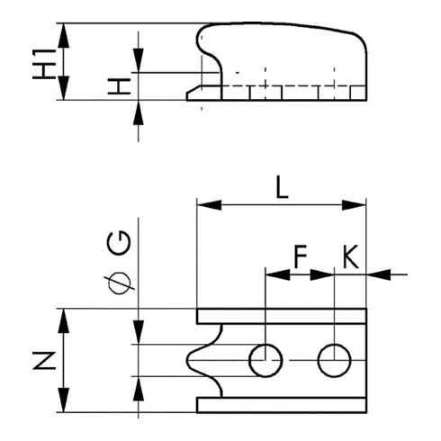AMF Coussinet de serrage DIN6326 BK combinaison réglable en continu