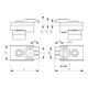 AMF Couvercle latéral rainures en T 6486AS 28mm-2