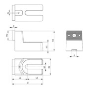 AMF Couvre-latéral rainures en T 6486AS 16mm