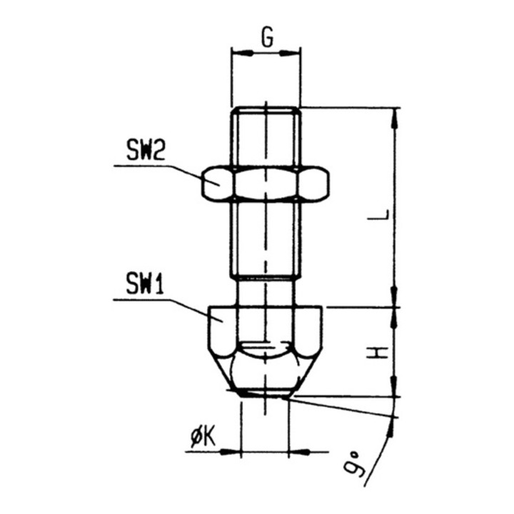 AMF Druckschraube Nr.7110X DIX-12xM12
