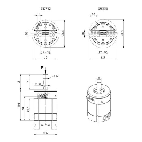 AMF ER-spansleutel 1/2 inch-groef, Voor ER-spantanghouder: 16