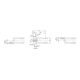 AMF Fer de serrage 6314V avec dents d'escalier longueur 200 mm pour vis de serrage M16 M18-1