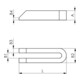 AMF Fer de serrage 6314V avec dents d'escalier longueur 200 mm pour vis de serrage M16 M18-2