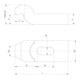 AMF Gabelspanneisen 6315GN mit Nase Nut 14 mm Länge 160 mm