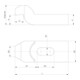 AMF Gabelspanneisen 6315GN mit Nase Nut 22 mm Länge 250 mm