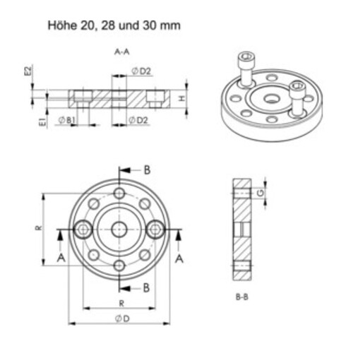AMF Gegenkasten 146ET-30 STA ktg. 30mm