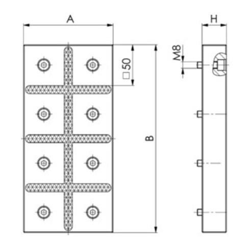 AMF Gelenkhakenschlüssel No.776 C f.AD 60-90mm Zapfen-D. 6mm