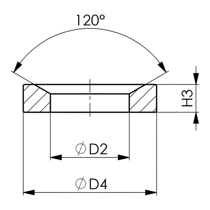 AMF Kegelpfanne DIN 6319D M16