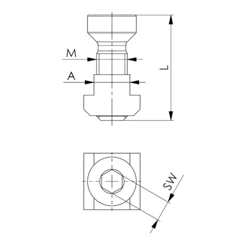 AMF Kit de fixation 7600BF-30 M12x18