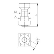 AMF Kit de fixation 7600BF-30 M16x18