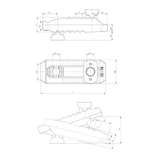 AMF Kit de fixation 7600BF-30 M16x24