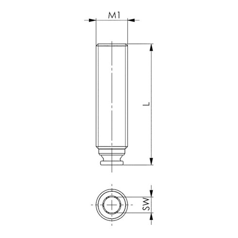 AMF Kraftspanner verschiebbar 7600-22 M10x12