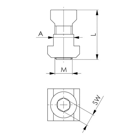 AMF Kraftspanner verschiebbar lang 3
