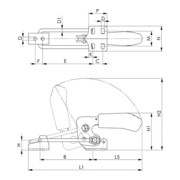 AMF Kraftspanner verschiebbar lang 3-5