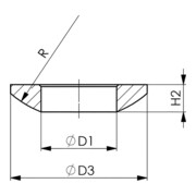 AMF Kugelscheibe DIN6319C M42 D.43mm-4