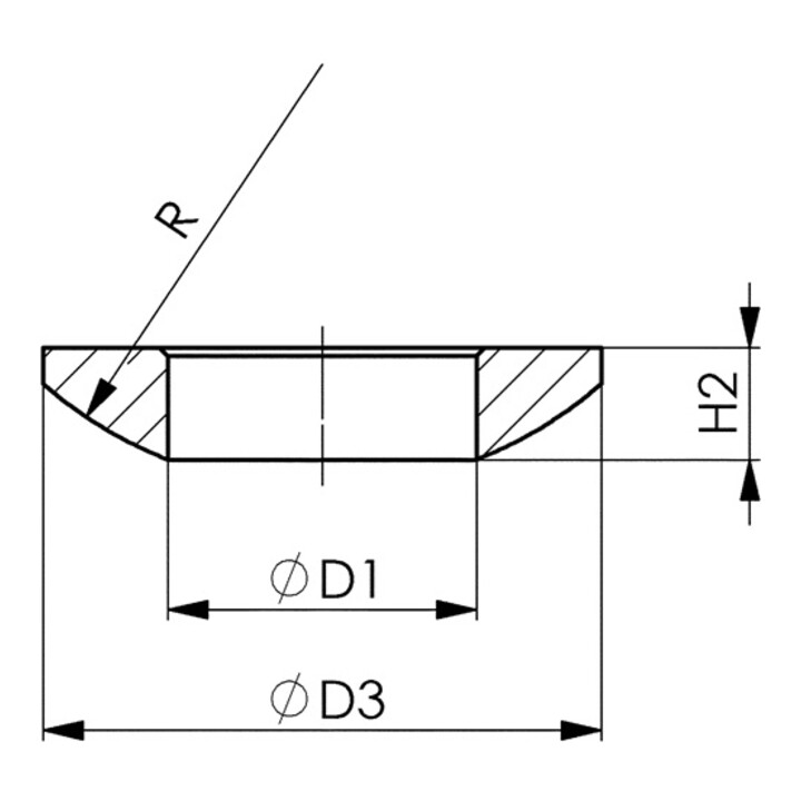 AMF Kugelscheibe DIN6319C M42 D.43mm