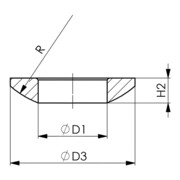 AMF Kugelscheibe DIN6319C M6 D.6,4mm-4