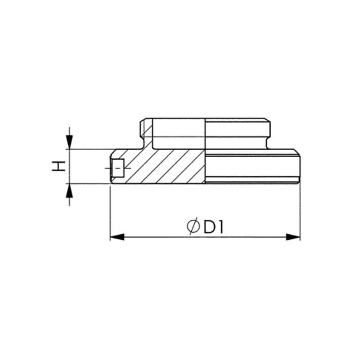 AMF Magnetfuß Nr.6406M 55x10mm