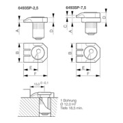 AMF paire de mors de serrage bas taureau avec accessoires