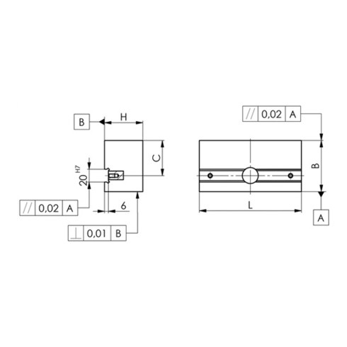 AMF Parallelanschlag Nr.6351 P-100X100 paarweise