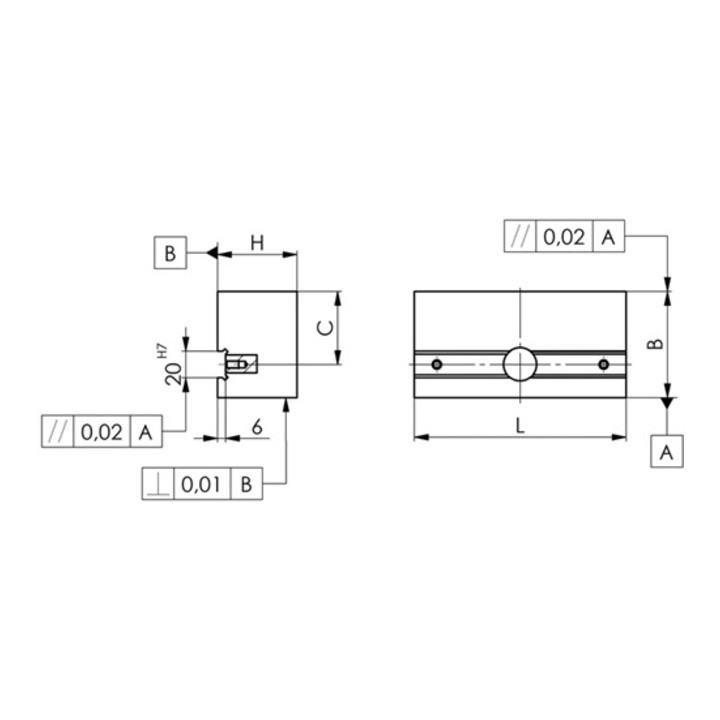 AMF Parallelanschlag Nr.6351 P- 30X 60 paarweise