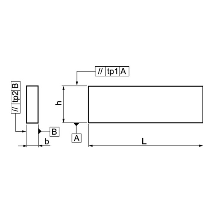 AMF Parallelunterlagen-Paar DIN6346P H.100xB.40xL.400mm