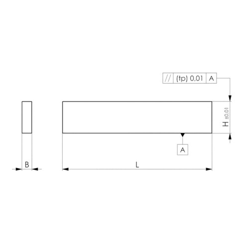AMF Parallelunterlagen-Paar DIN6346P H.16xB.5xL.100mm
