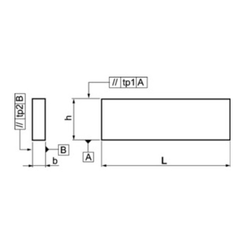 AMF Parallelunterlagen-Paar DIN6346P H.32xB.10xL.100mm