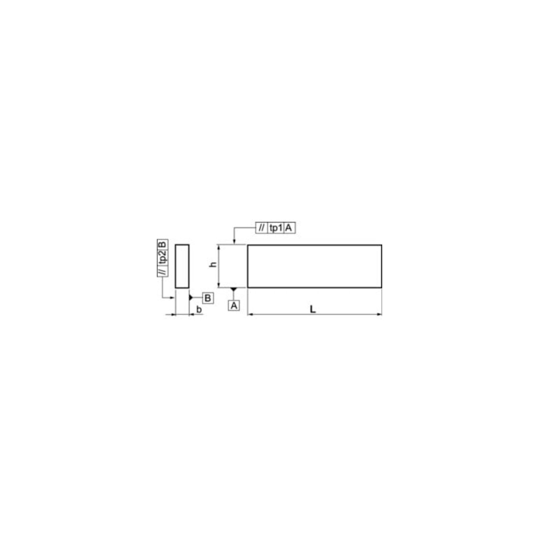 AMF Parallelunterlagen-Paar DIN6346P H.63xB.20xL.160mm