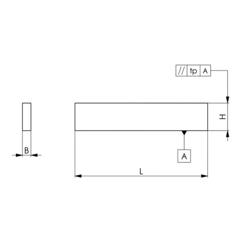 AMF Parallelunterlagen-Paar Nr.6347PS H.14xB.10xL.150mm Standard