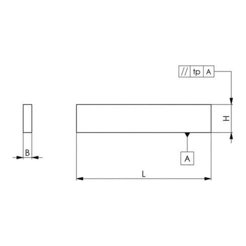 AMF Parallelunterlagen-Paar Nr.6348PP 10x28x125 Präzision