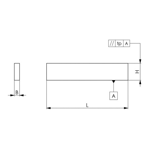 AMF Parallelunterlagen-Paar Nr.6348PP H.12xB.4xL.100mm Präzision