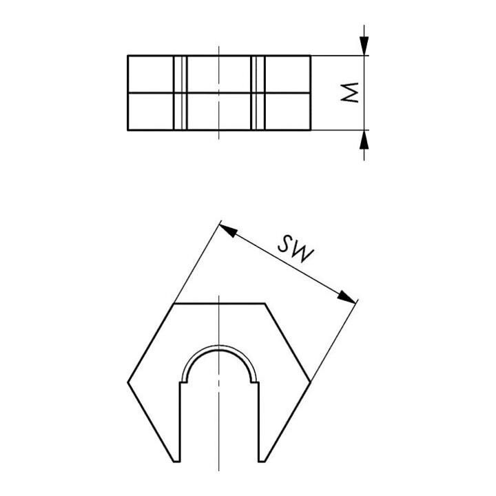 AMF Parallelunterlagen-Paar Nr.6348PS H.12xB.4xL.100mm Standard
