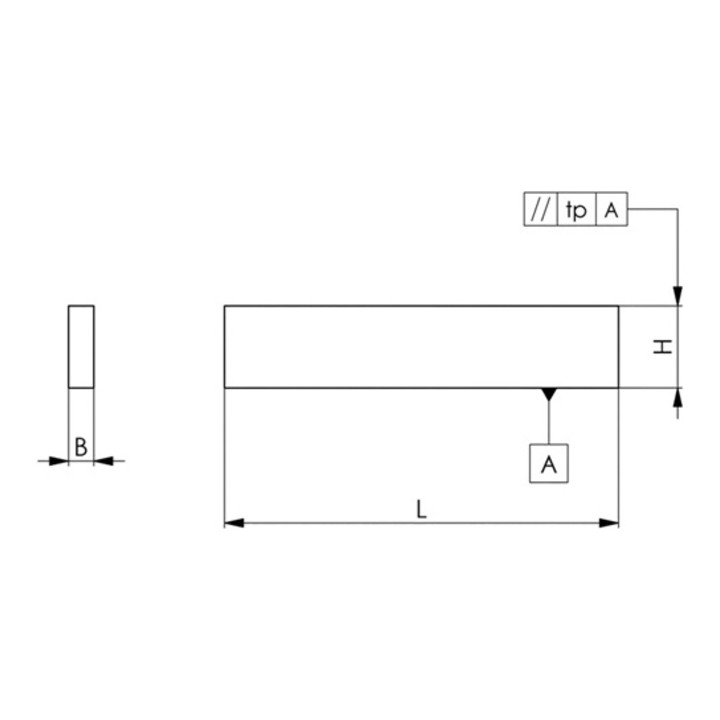 AMF Parallelunterlagen-Paar Nr.6348PSP H.32xB.14xL.150mm Superpräzision