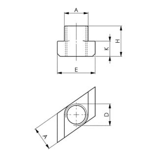 AMF Paire de coussinets parallèles No.6348PSP 10x33x125 Super précision