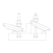 AMF Patin d'appui, acier inoxydable DG