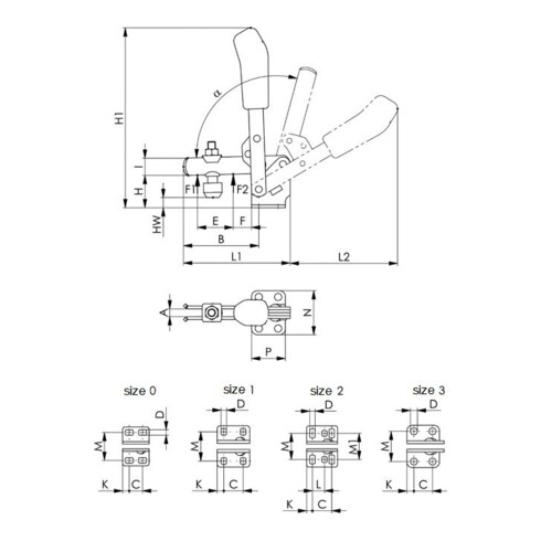 AMF Patin d'appui, acier inoxydable DR