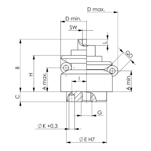 AMF Plaque de serrage sous vide à grille 12,5 mm 400x400 mm
