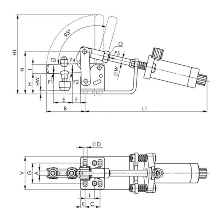 AMF Pneumatikspanner Nr.6820K Gr.2