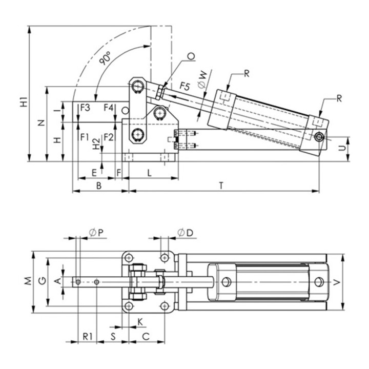 AMF Pneumatikspanner Nr.6825C Gr.4 schwer
