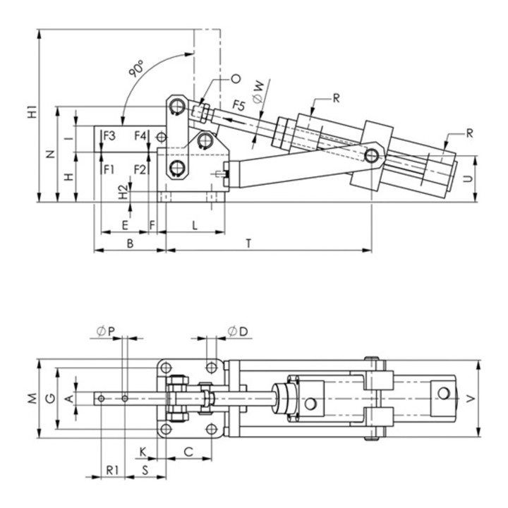AMF Pneumatikspanner Nr.6825CE Gr.8 schwer