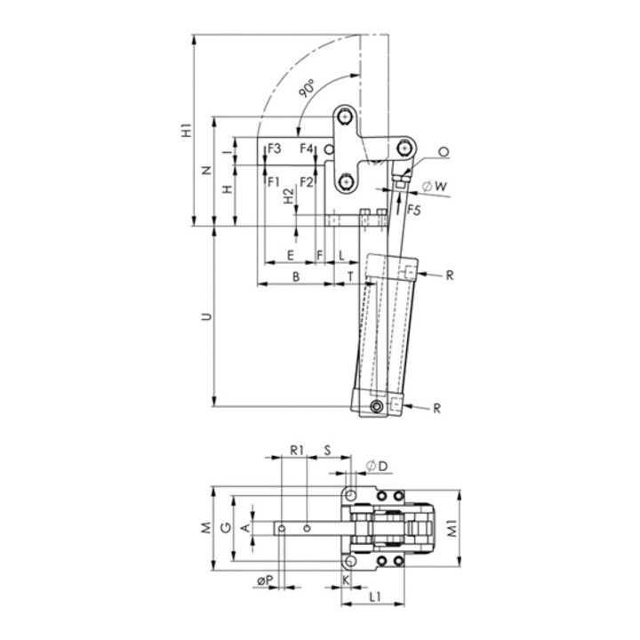 AMF Pneumatikspanner Nr.6826C Gr.6 schwer
