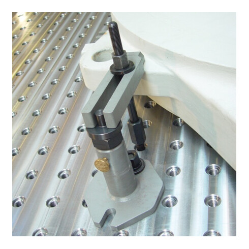 AMF Poignée de porte à trou 418L, F1, VK8, TS 30-50, forme angulaire